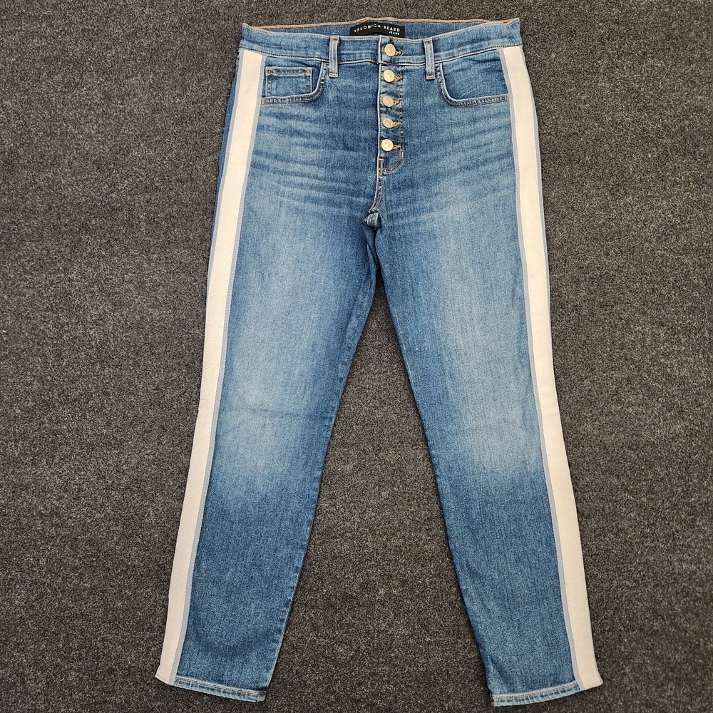 Veronica Beard Size 30/10 Debbie Skinny High Rise Beacon Wash Button Fly Jeans